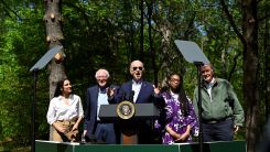 US President Joe Biden delivers remarks to commemorate Earth Day