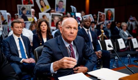 Boeing CEO Dave Calhoun Testifies In Senate Hearing