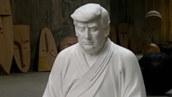 Trump Buddha statue