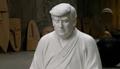 Trump Buddha statue