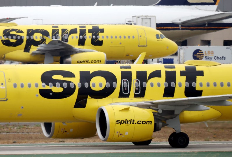 Spirit Airlines to Furlough 1,800 Flight Attendants Amid Bankruptcy Struggles
