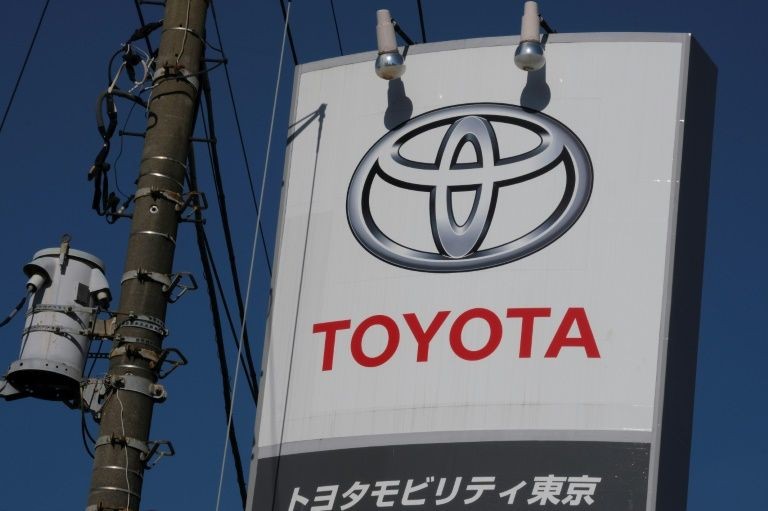 A Toyota logo.